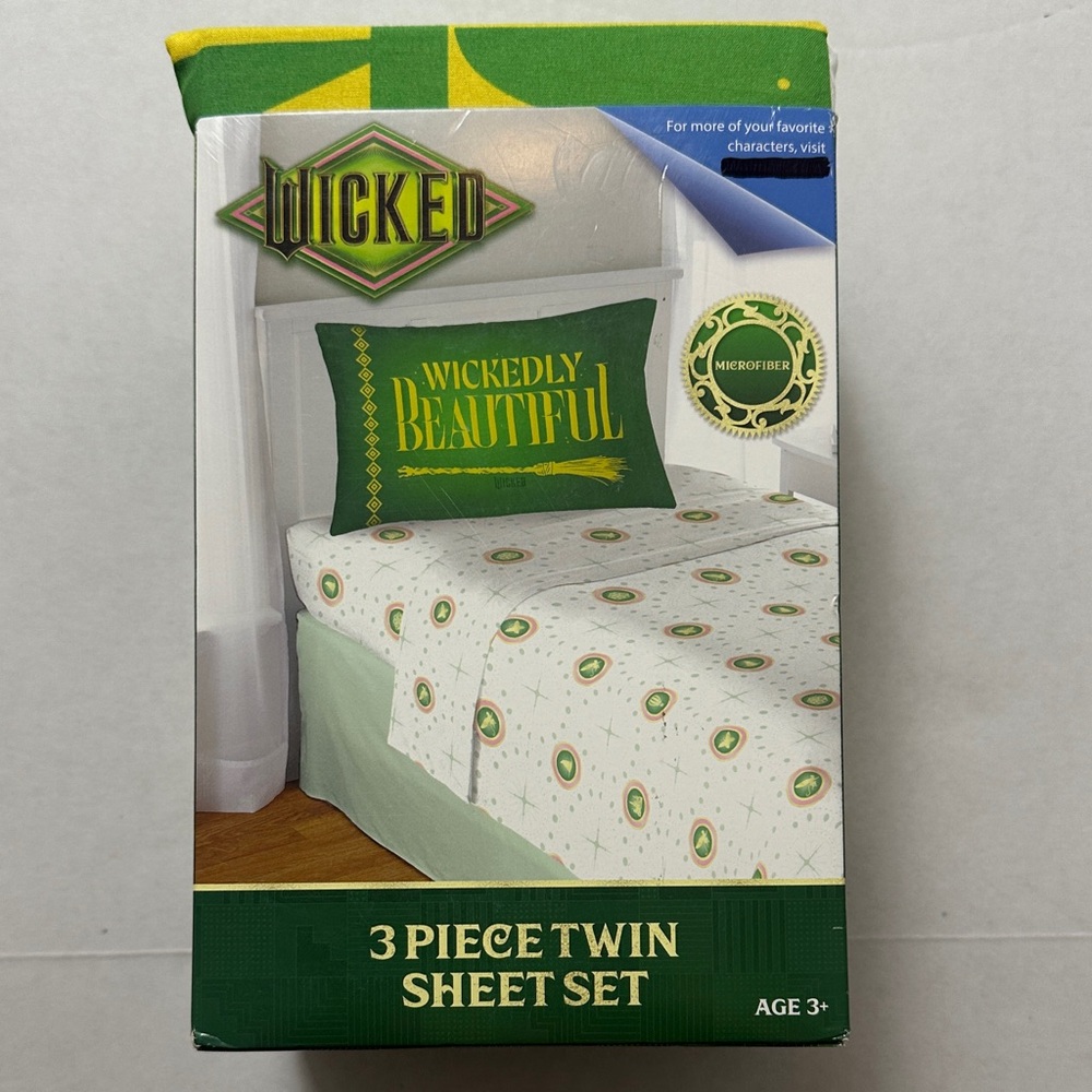 Wicked-Twin 3-Piece Sheet Set - Green